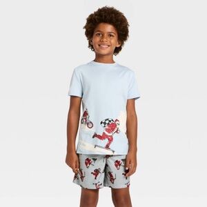 Cat & Jack 2pc Short Sleeve Christmas Pajama Set
